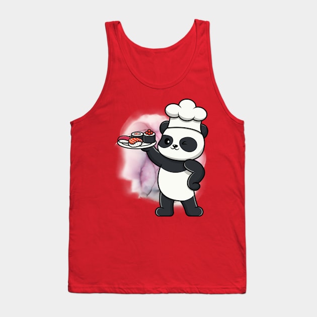 Master Chef Cute Panda - Adorable Panda - Kawaii Panda Tank Top by Suga Collection